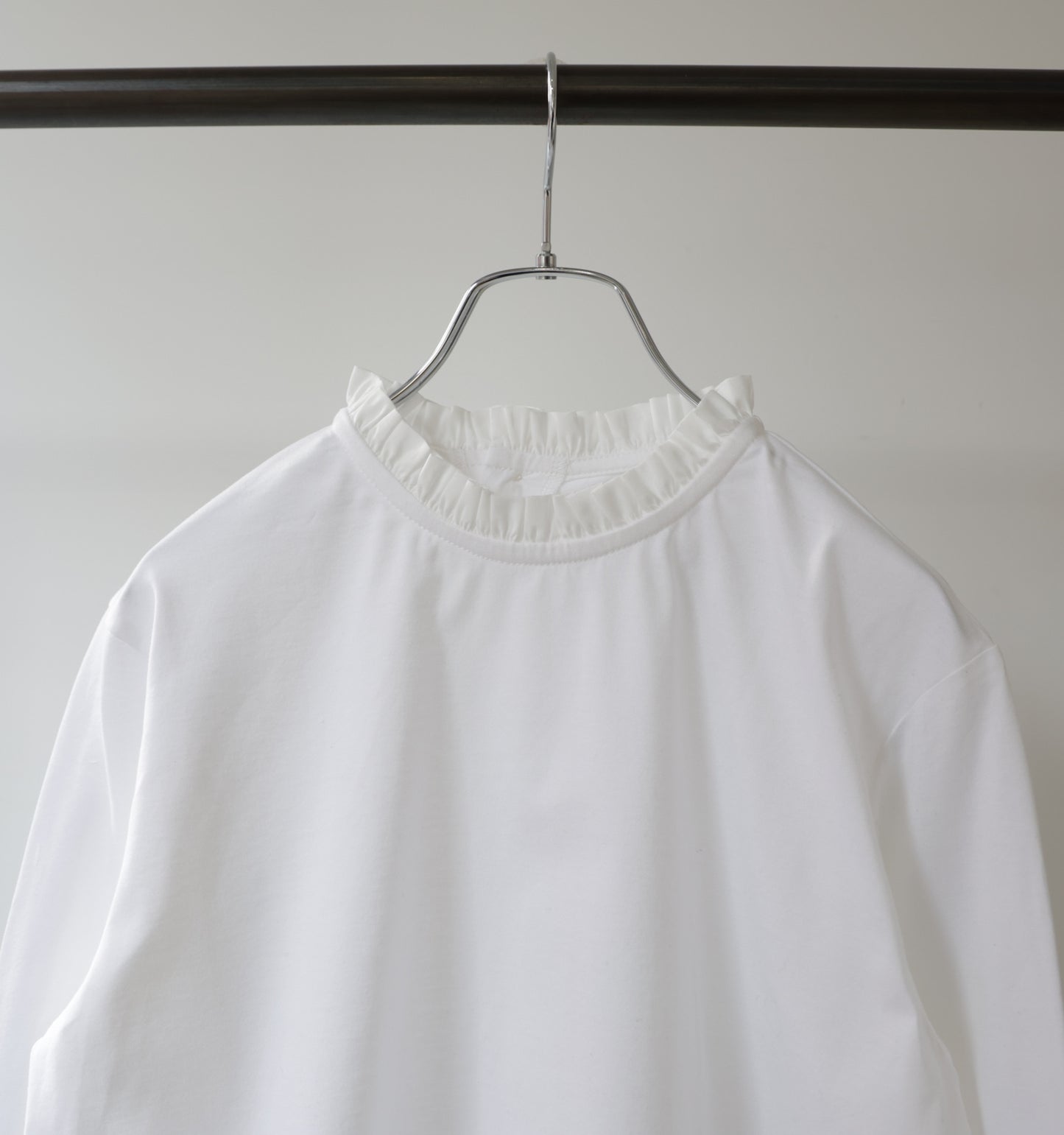 frill neck pullover