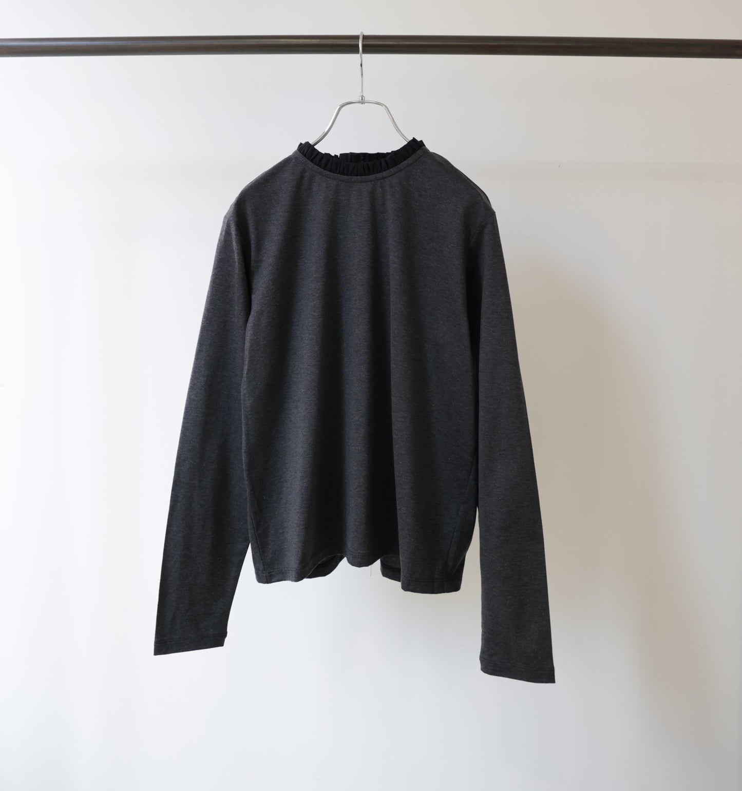 frill neck pullover