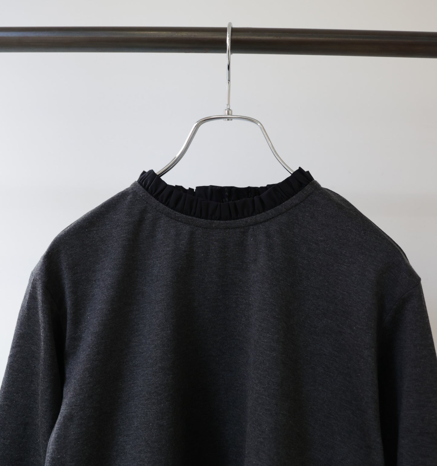 frill neck pullover