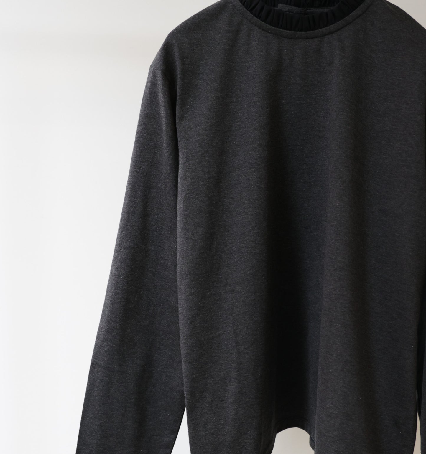frill neck pullover
