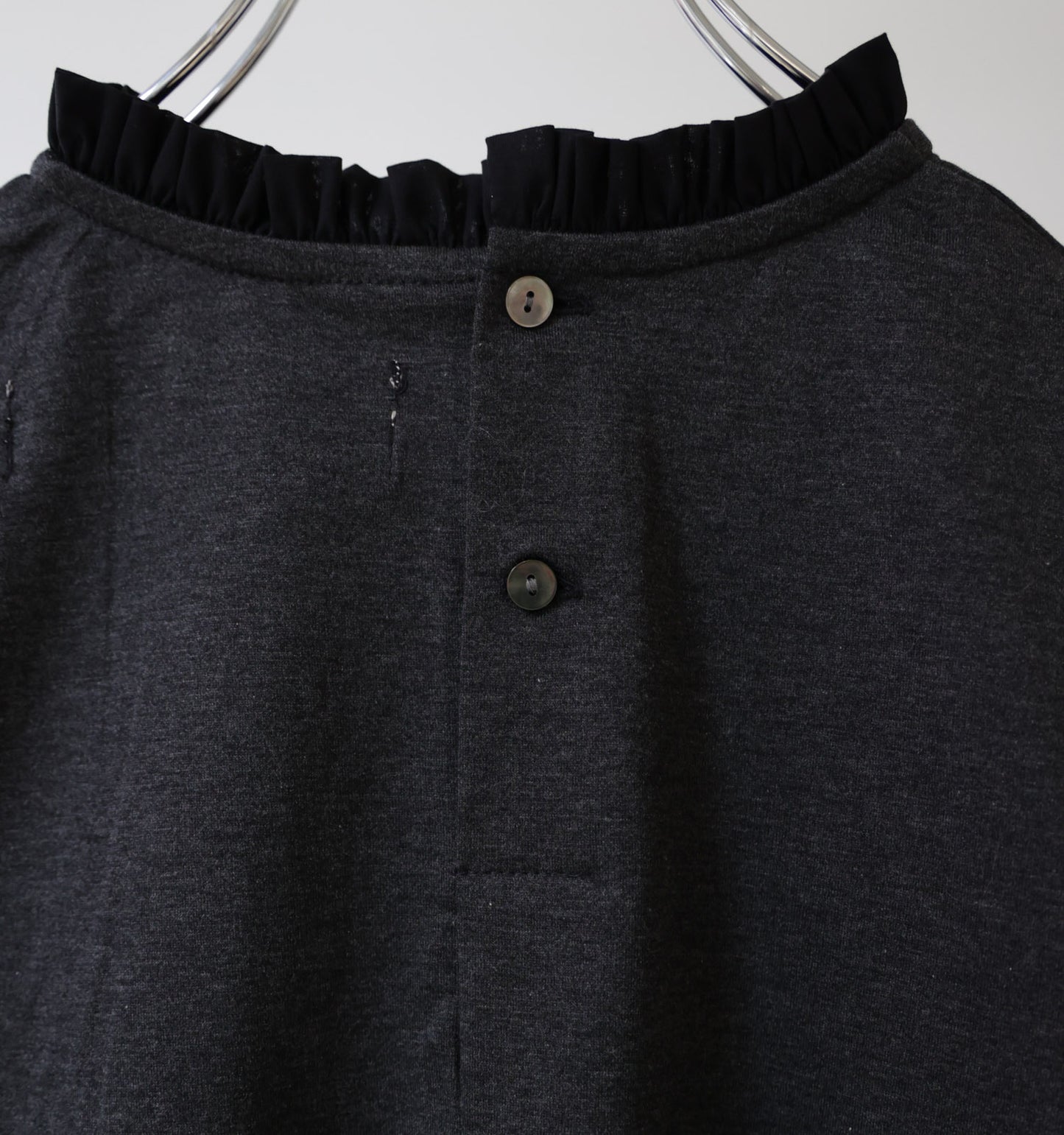 frill neck pullover
