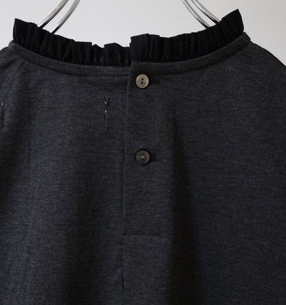 frill neck pullover
