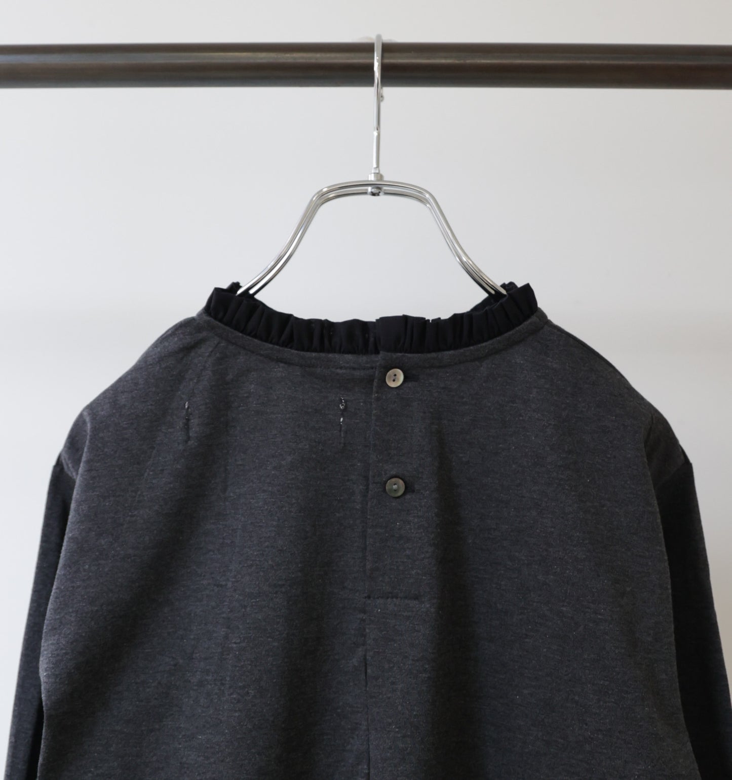 frill neck pullover