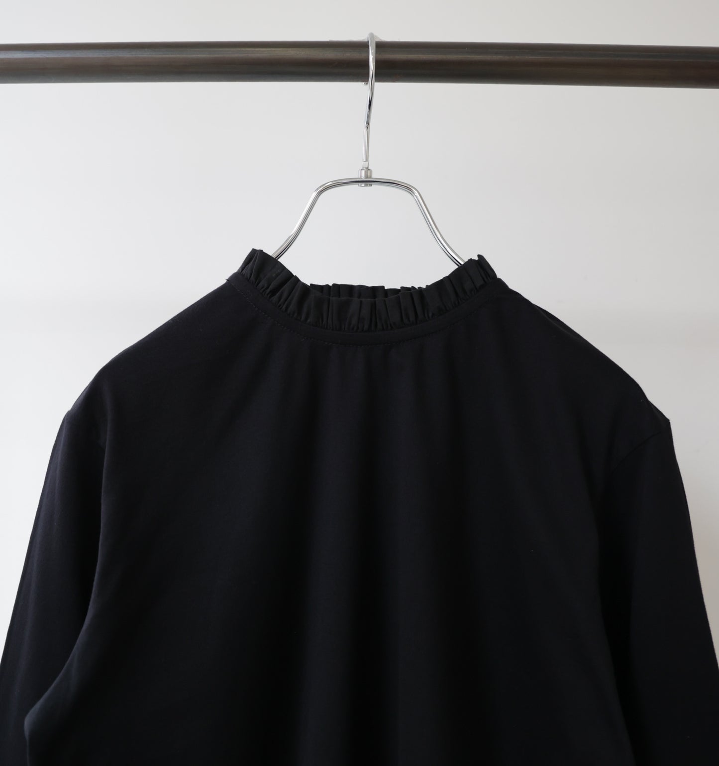 frill neck pullover