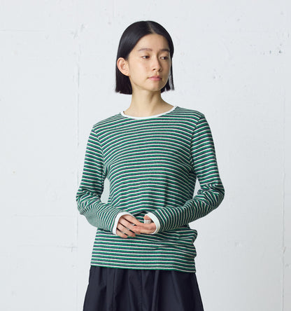 multi border pullover long sleeve