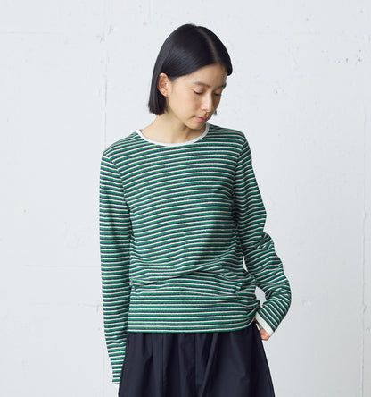 multi border pullover long sleeve