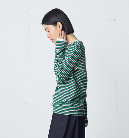 multi border pullover long sleeve