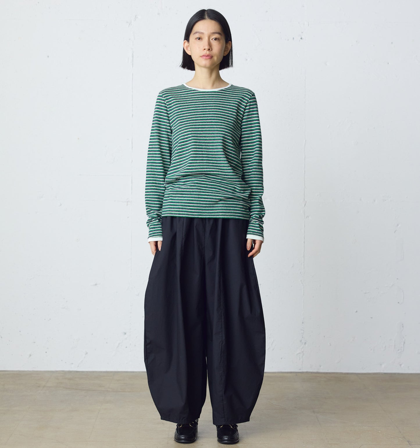 multi border pullover long sleeve