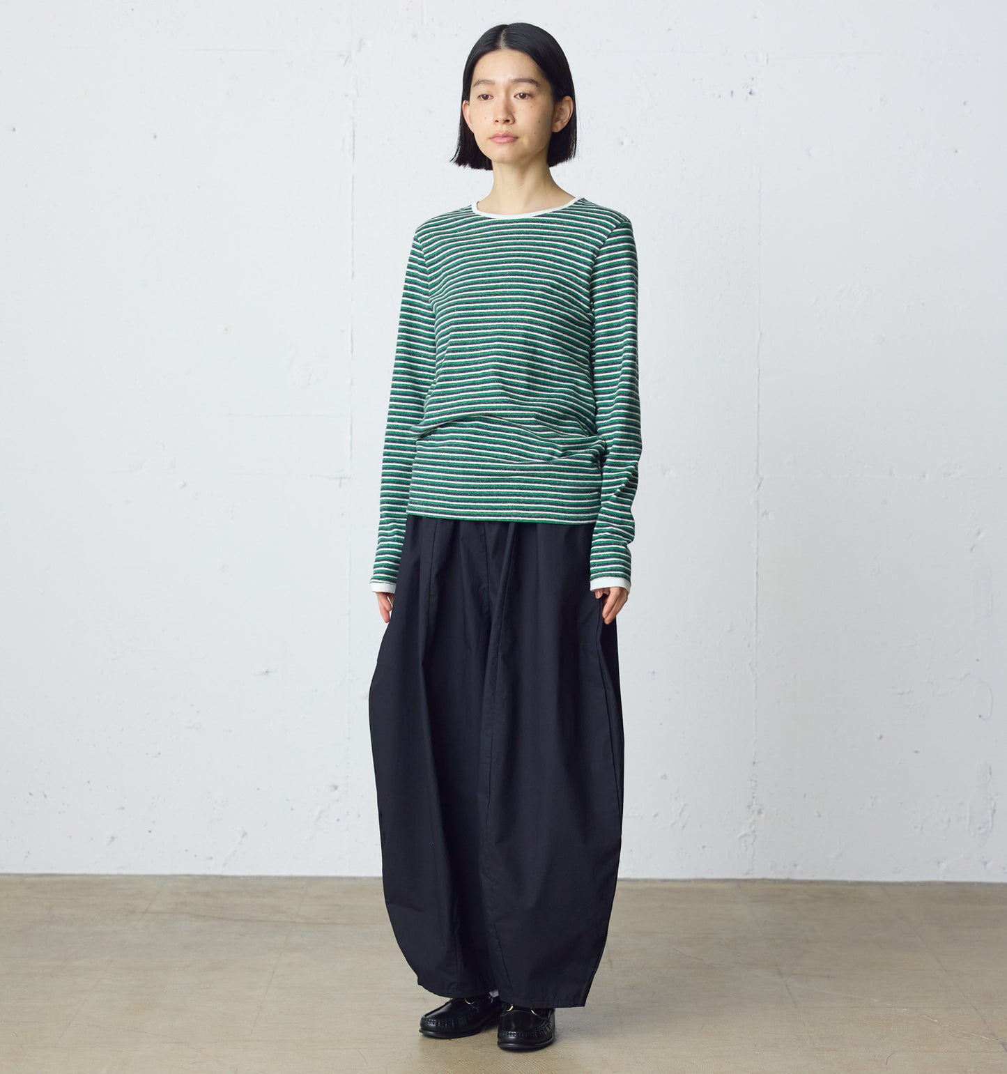 multi border pullover long sleeve