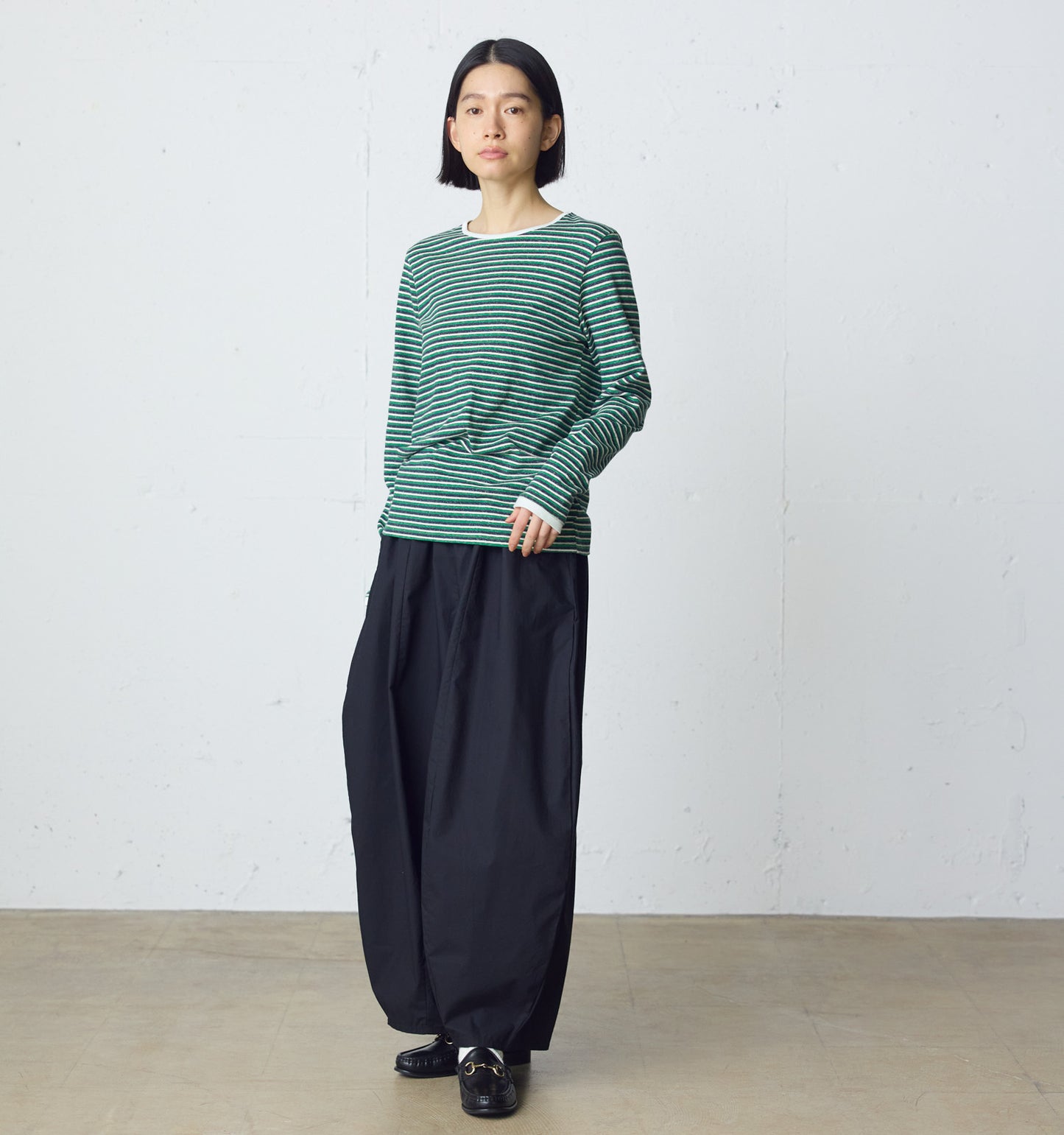 multi border pullover long sleeve