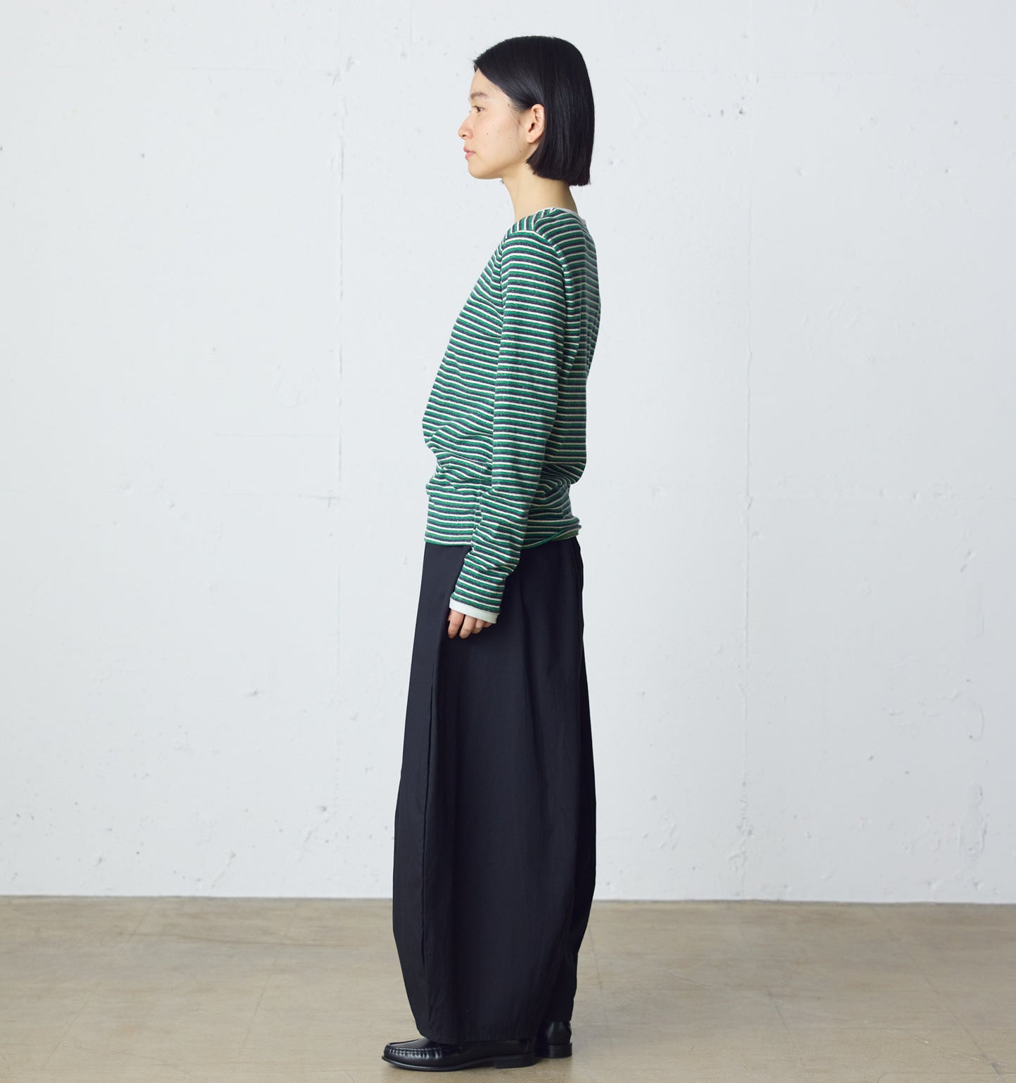multi border pullover long sleeve