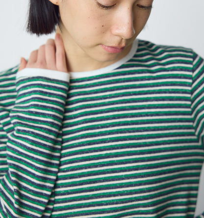 multi border pullover long sleeve