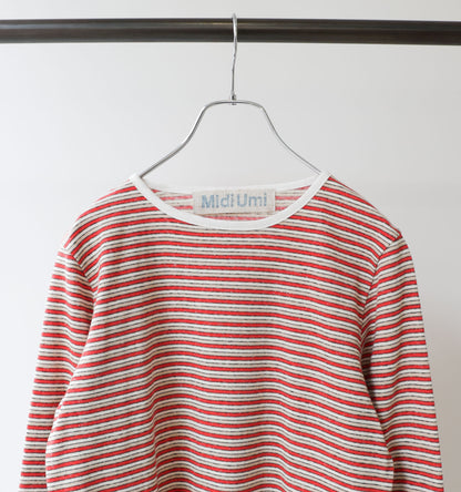 multi border pullover long sleeve