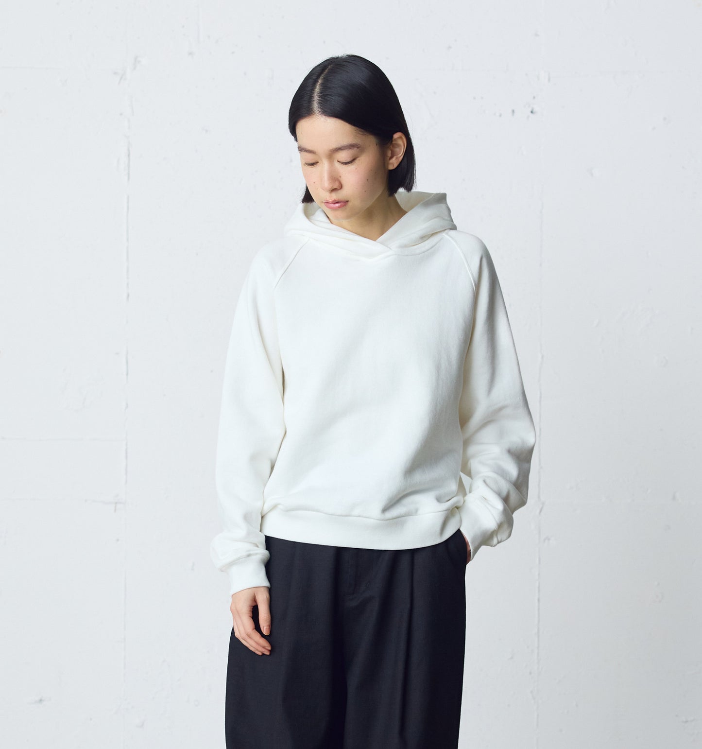 loopwheele sweat parka