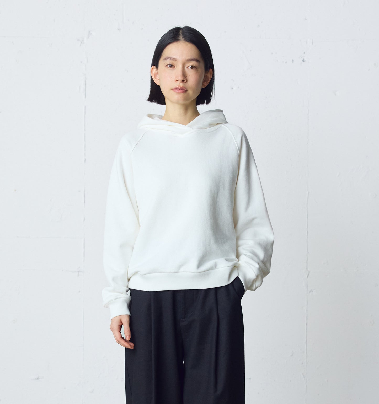 loopwheele sweat parka