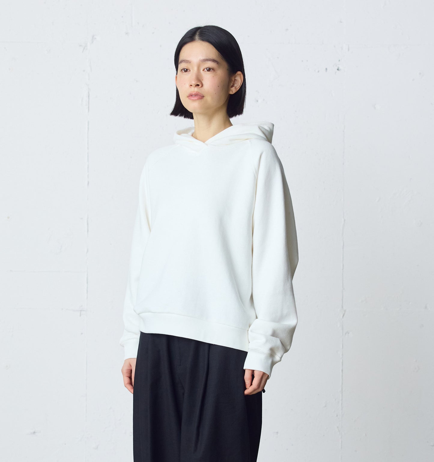 loopwheele sweat parka