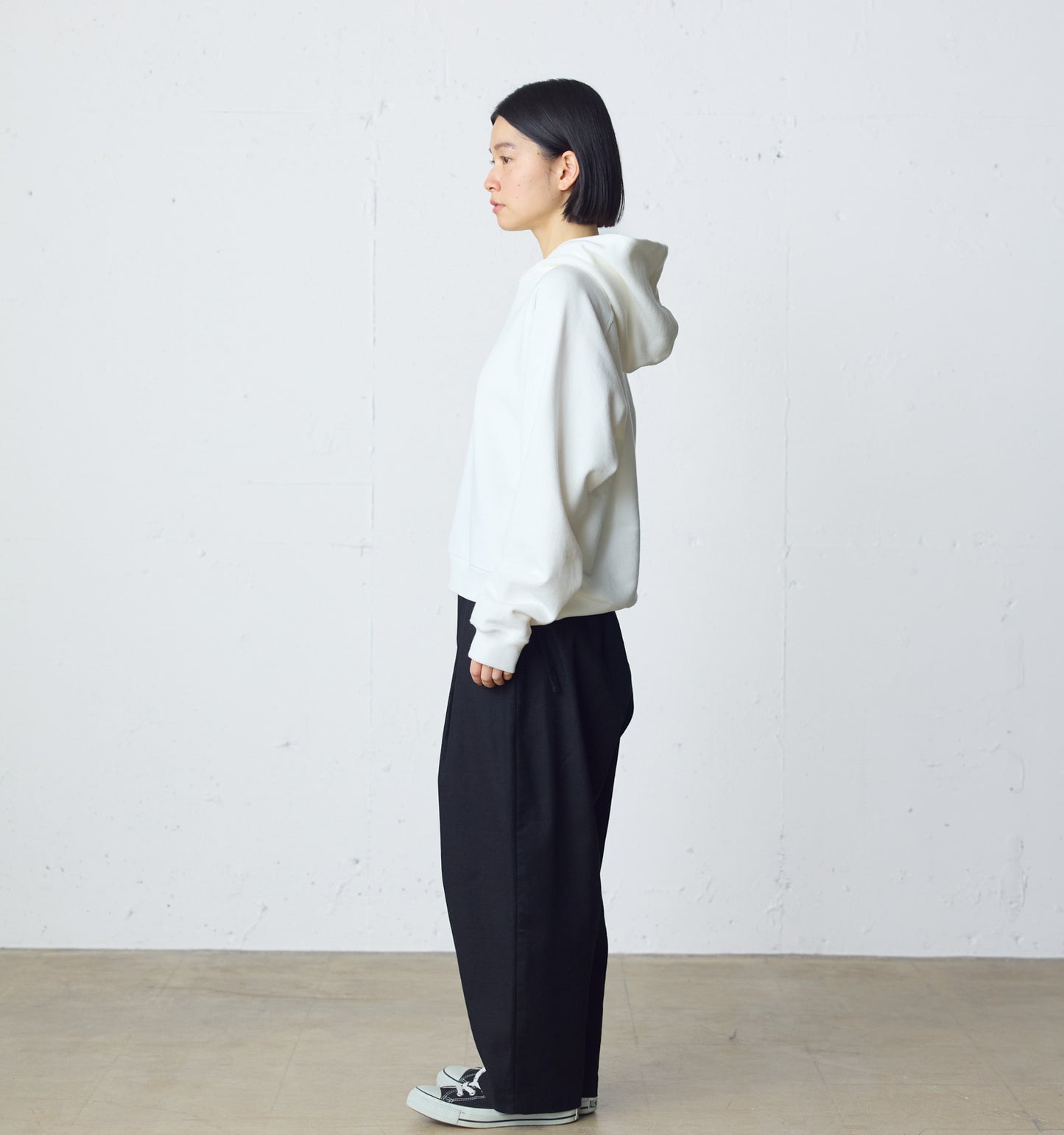loopwheele sweat parka