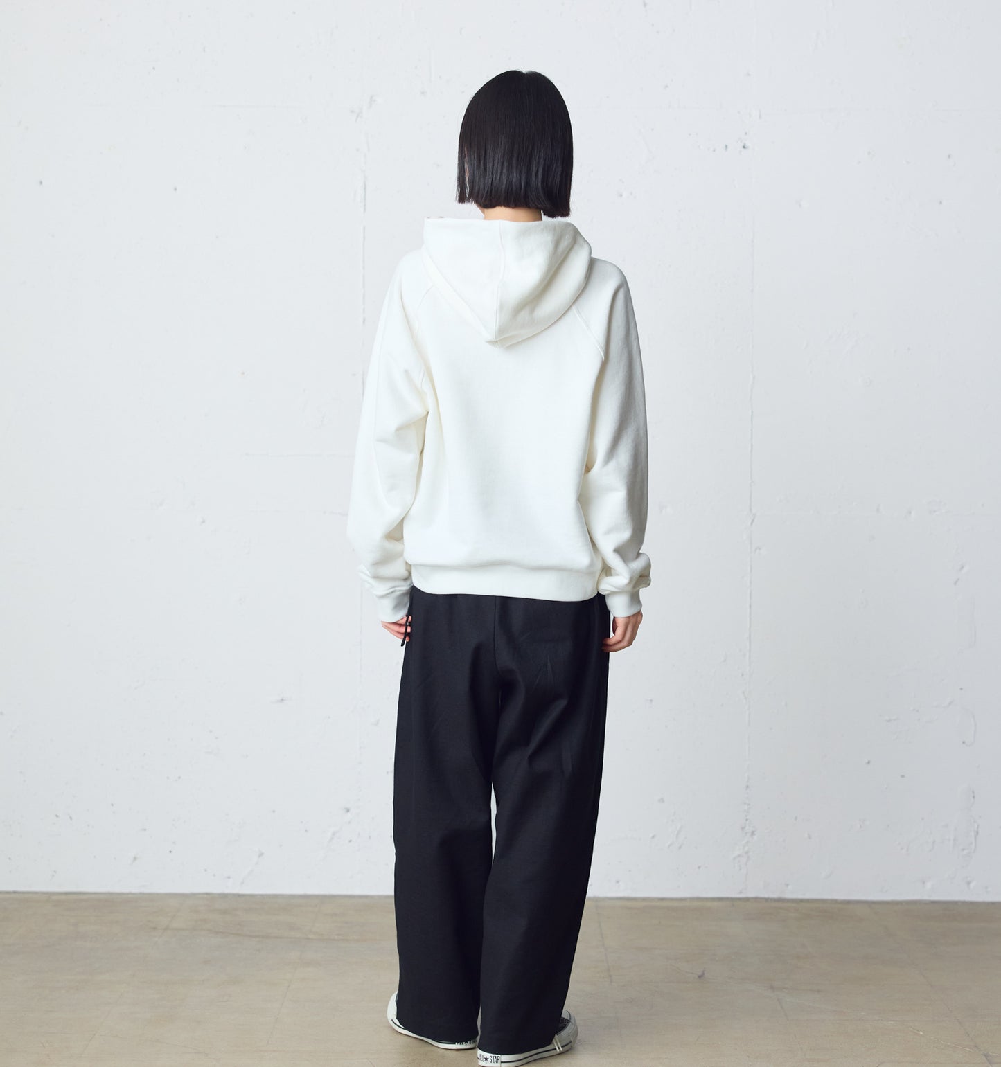 loopwheele sweat parka