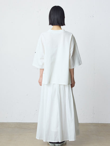 mock neck wide pullover