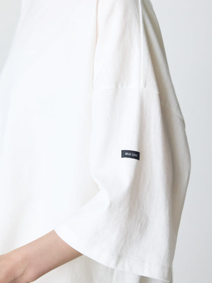 mock neck wide pullover