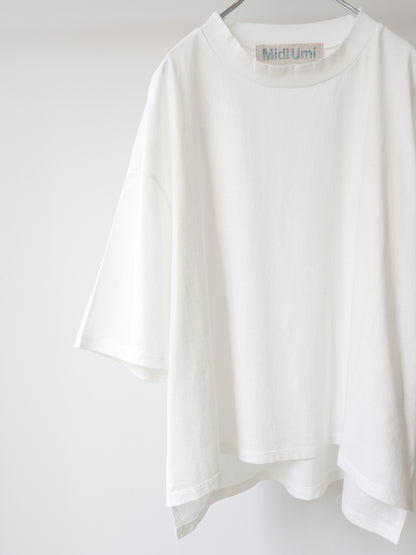 mock neck wide pullover