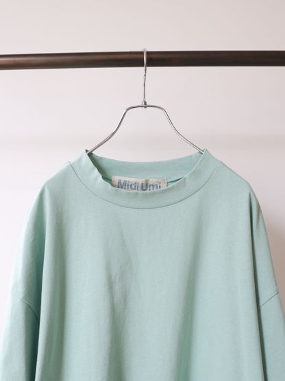 mock neck wide pullover