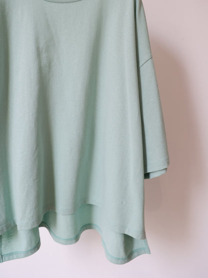 mock neck wide pullover