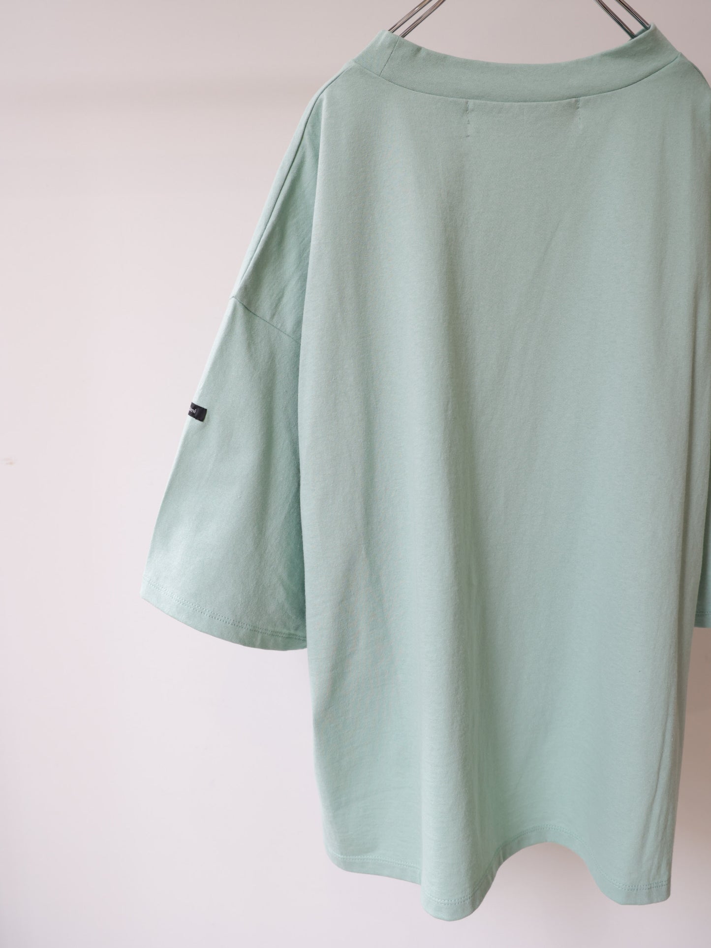 mock neck wide pullover