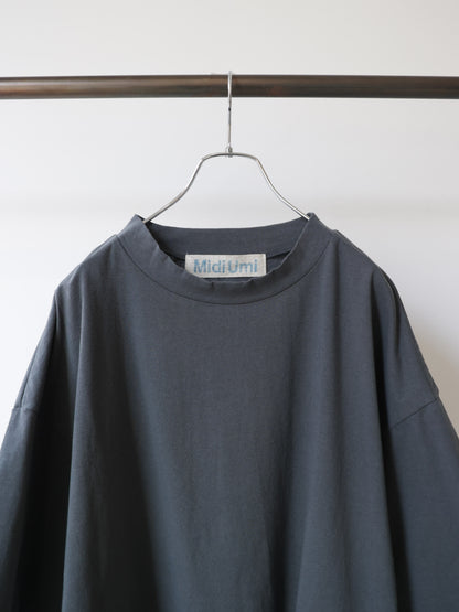 mock neck wide pullover