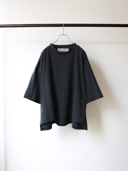 mock neck wide pullover