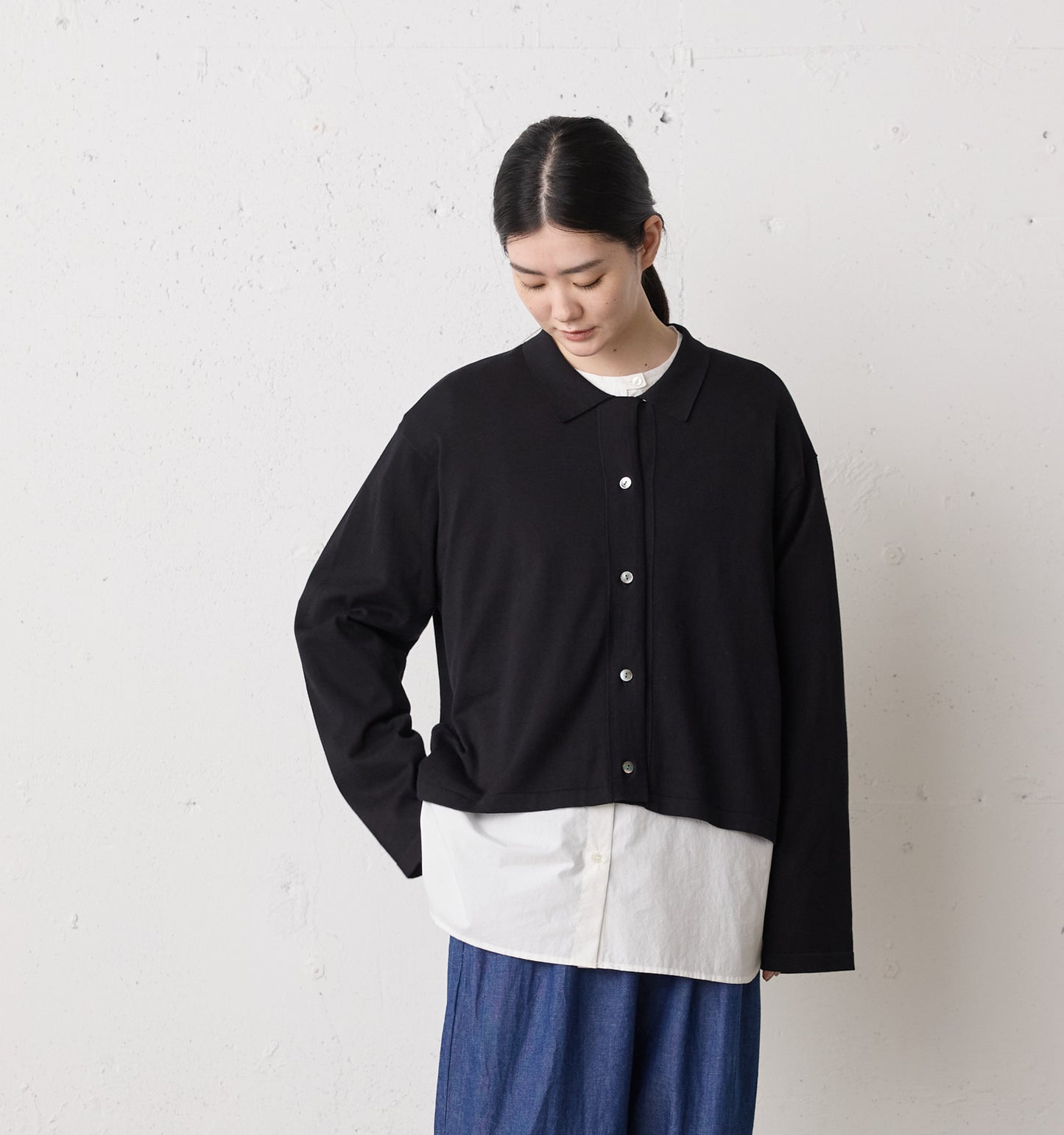 knit shirt cardigan