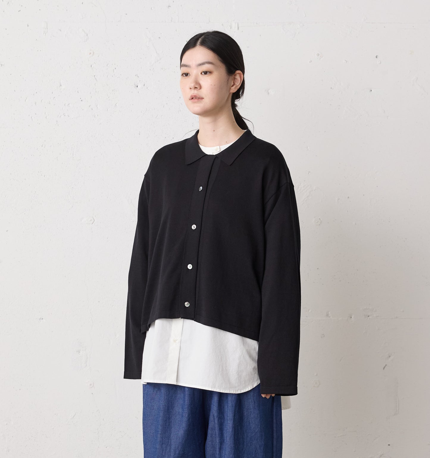 knit shirt cardigan