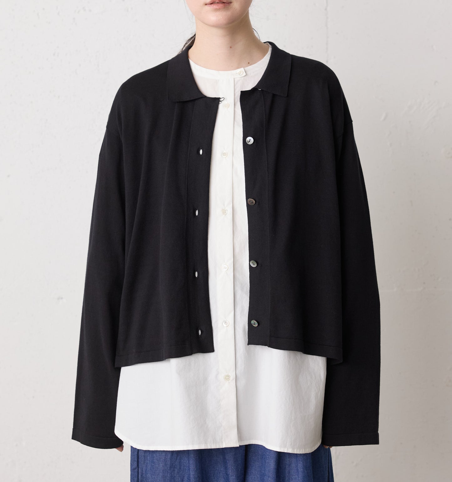 knit shirt cardigan