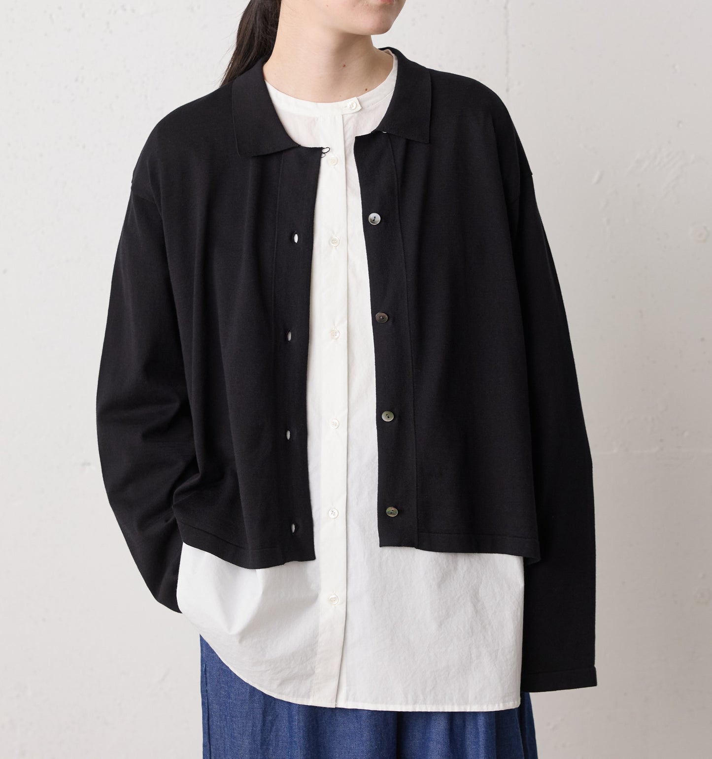 knit shirt cardigan