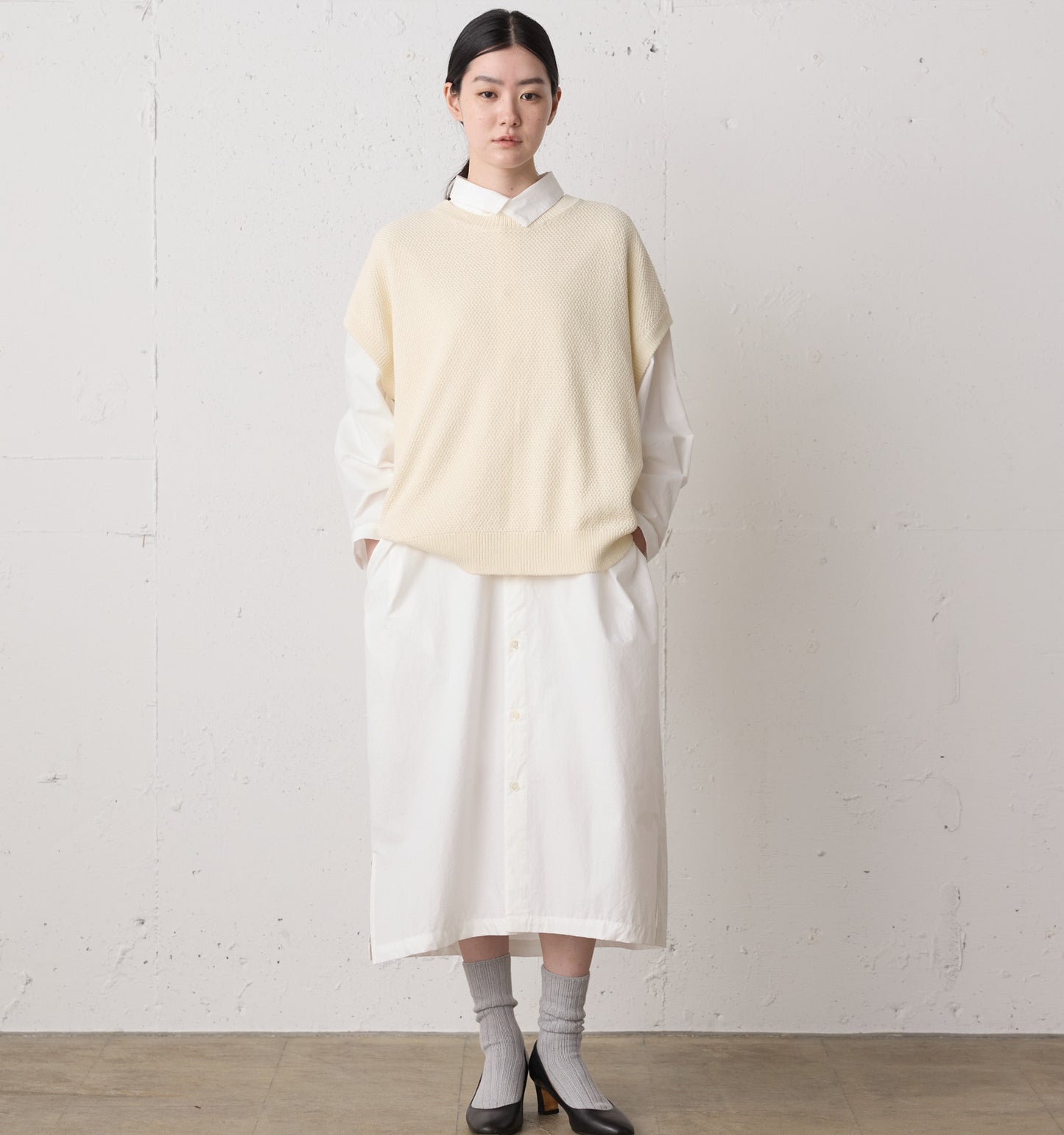 cocoon knit vest