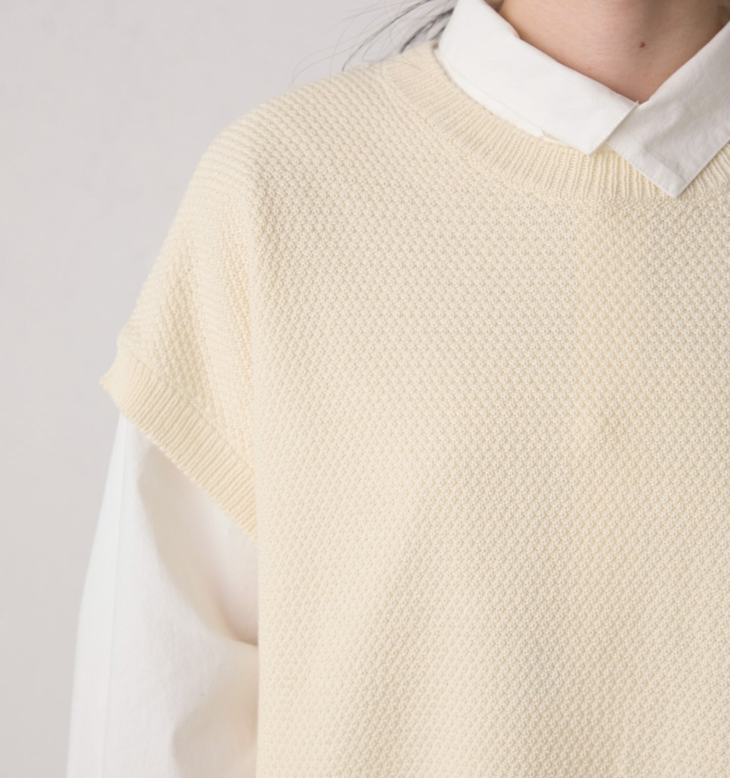 cocoon knit vest