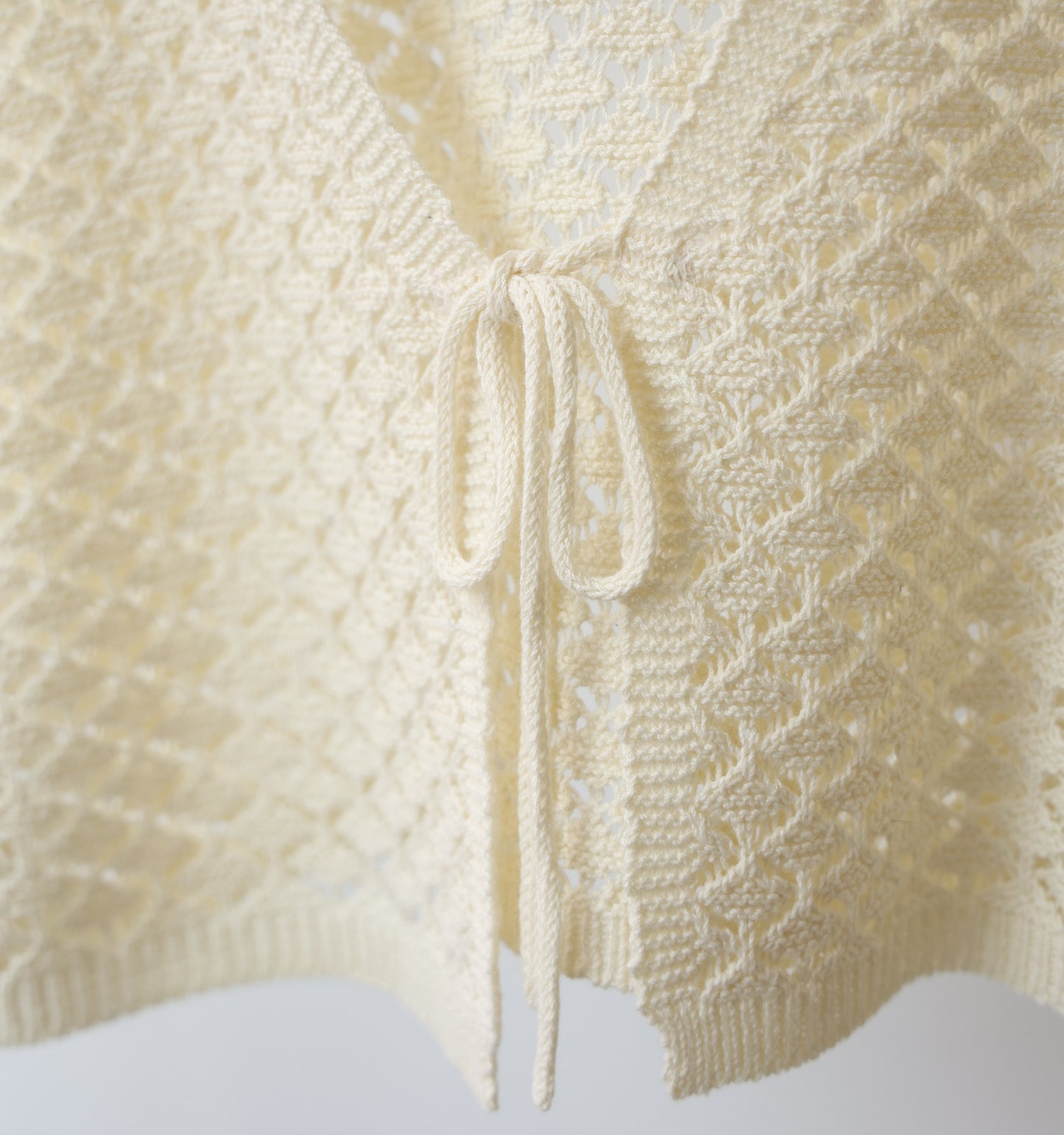 2way short knit vest