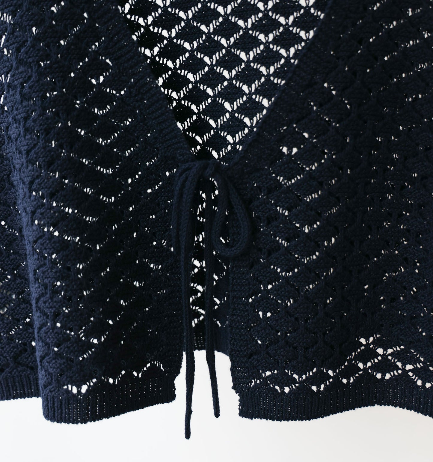 2way short knit vest