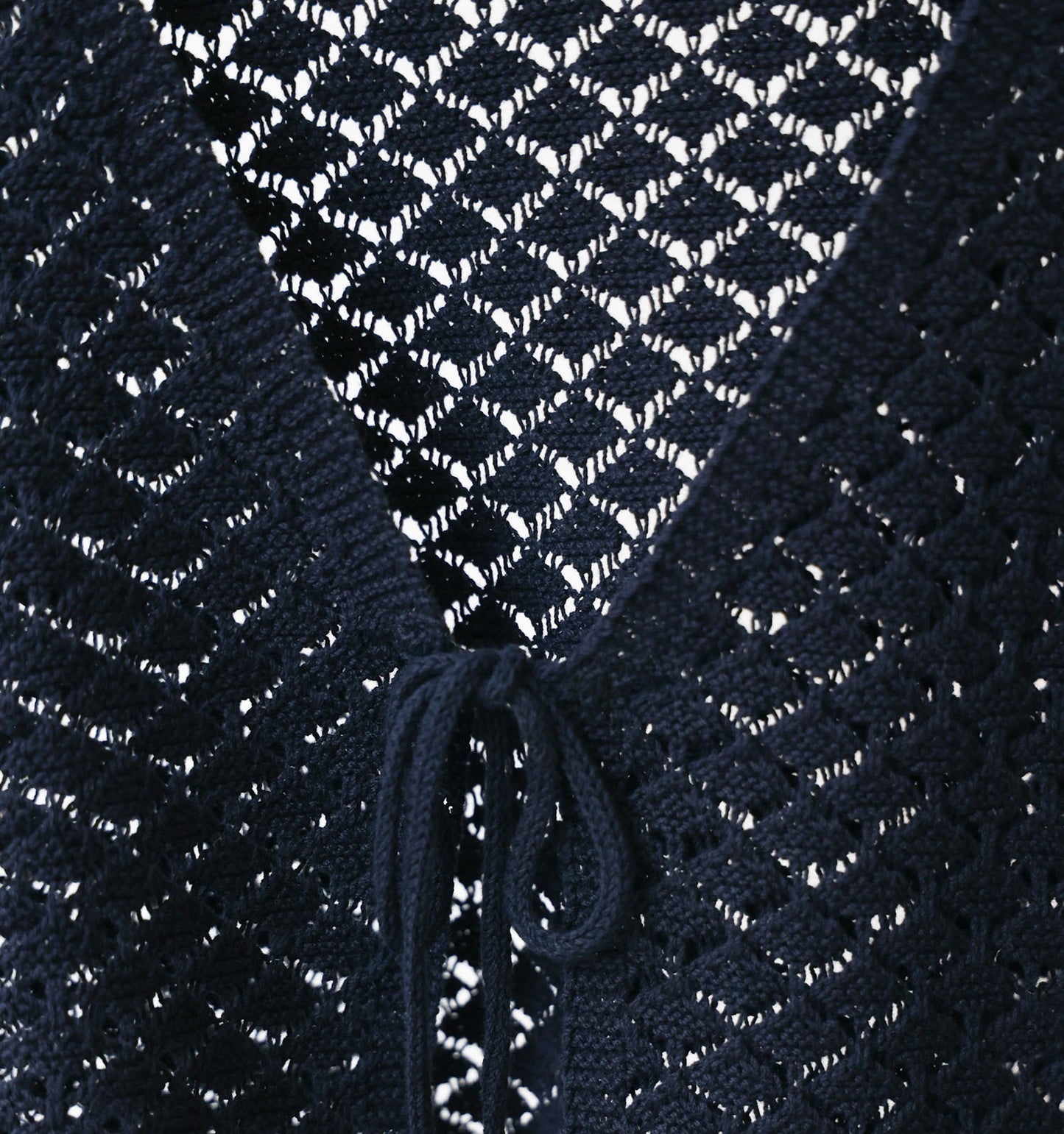 2way short knit vest