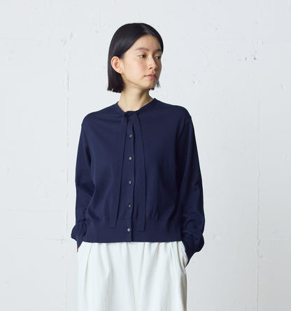 bow-tie knit cardigan