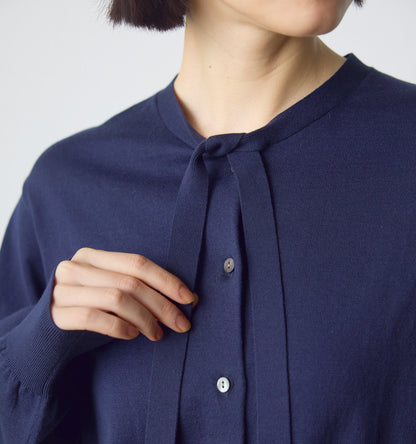 bow-tie knit cardigan