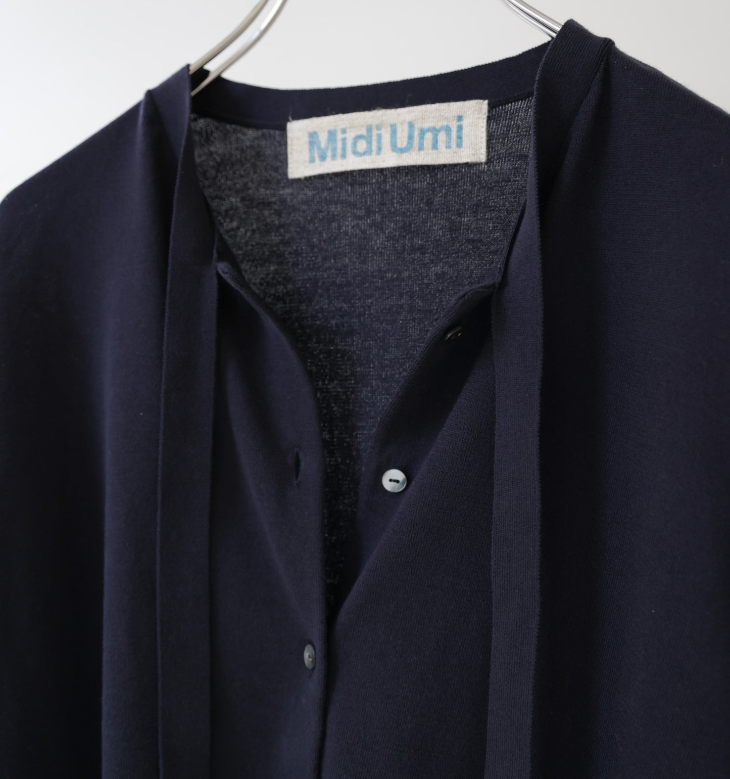 bow-tie knit cardigan