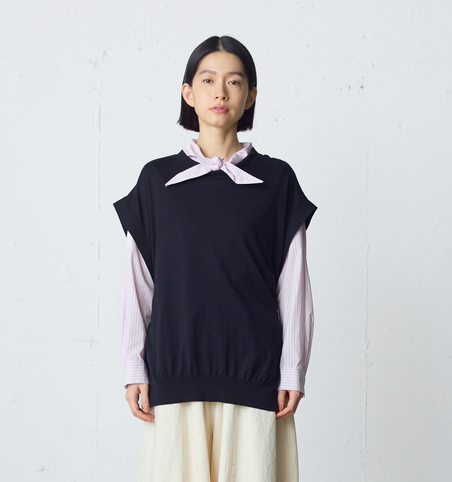 side ribbon vest