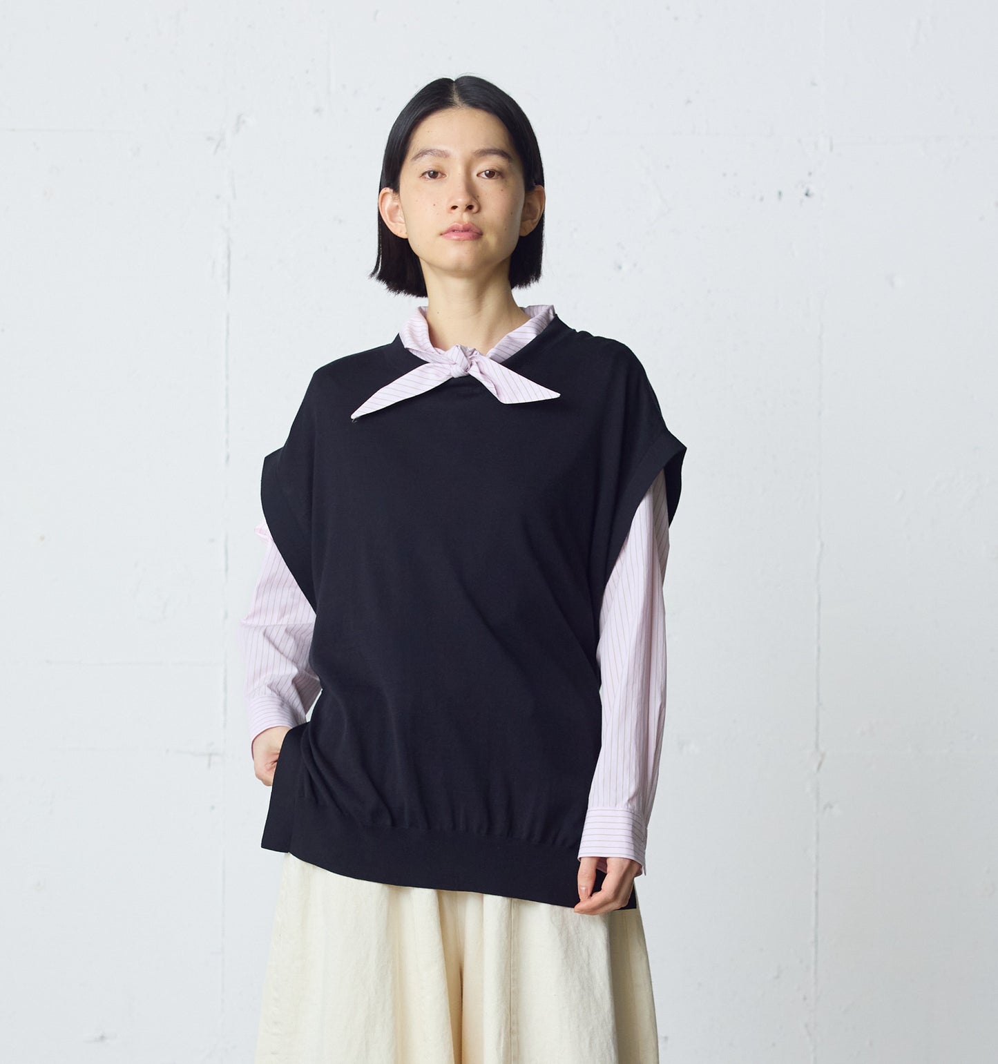 side ribbon vest