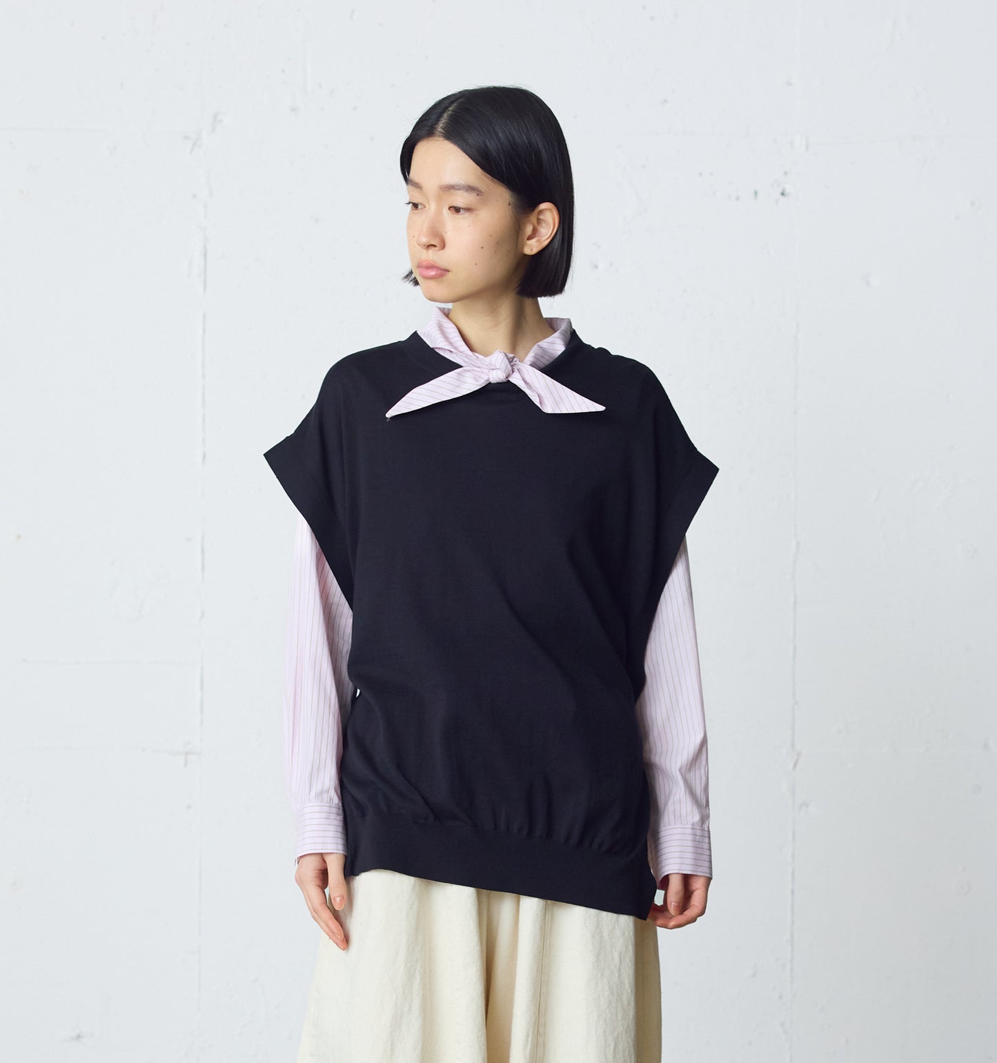 side ribbon vest