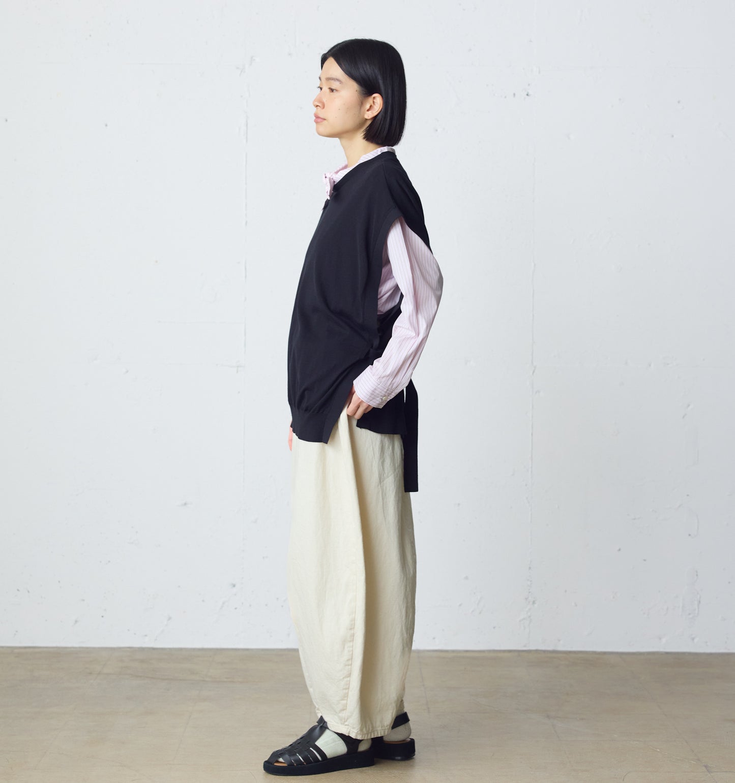 side ribbon vest
