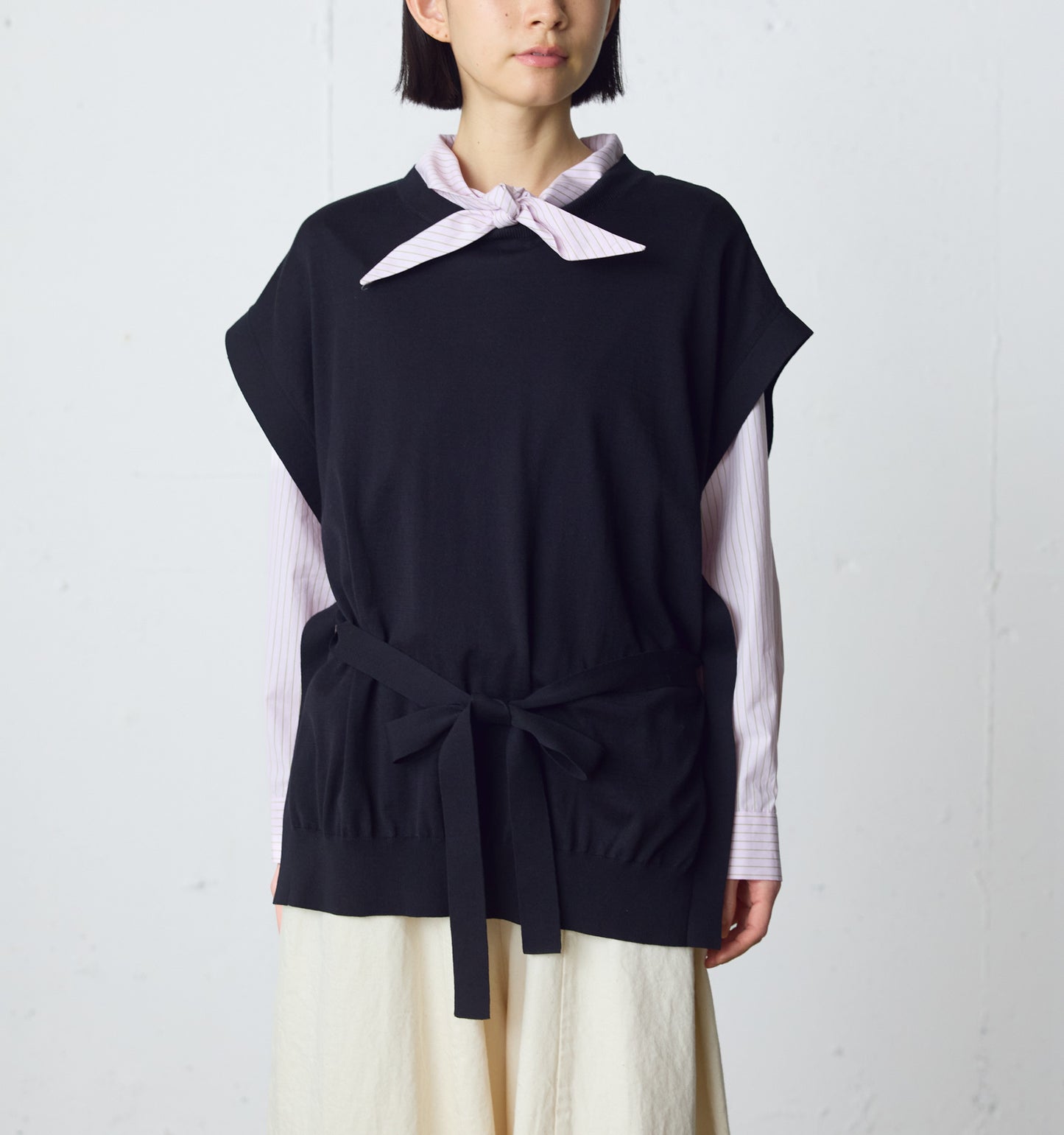 side ribbon vest