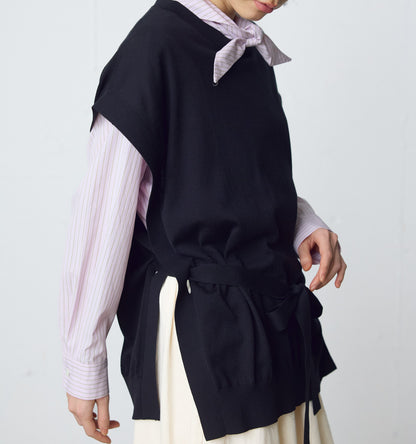 side ribbon vest