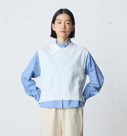 collared knit vest
