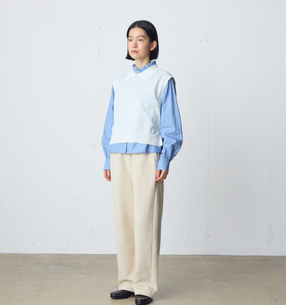 collared knit vest